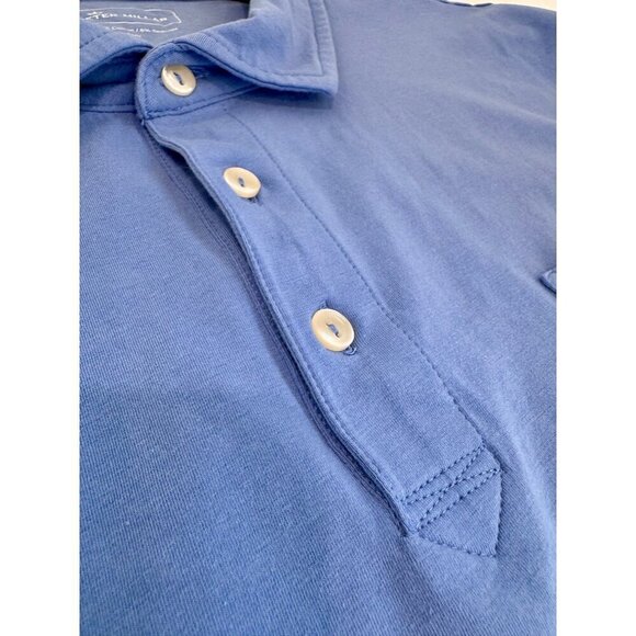 Peter Millar Men's Size XXL Blue Polo Shirt Cotton/Spandex *Discoloration* - Picture 6 of 12
